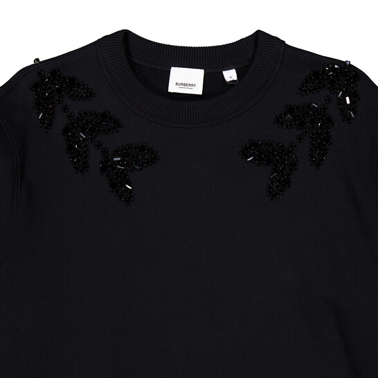 トップス BURBERRY Burberry EKD Crystal Long Sleeve Sweatshirt, Size Medium