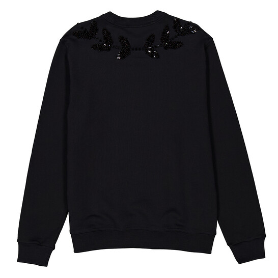 Burberry EKD Crystal Long Sleeve Sweatshirt, Size Medium
