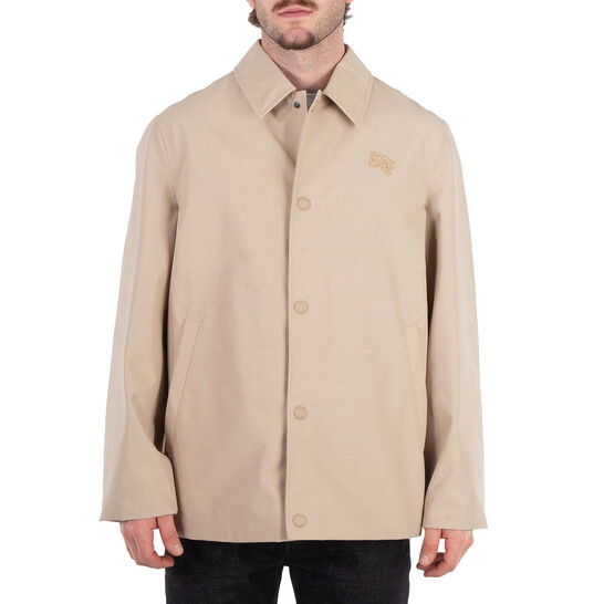 Burberry EKD Logo Embroidered Shirt Jacket, Size XX-Large