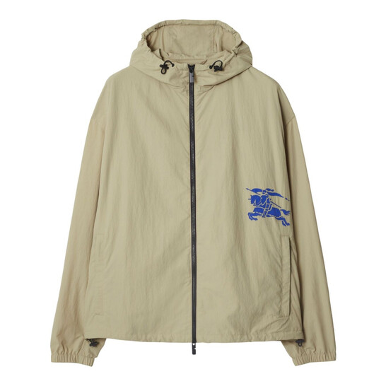 Burberry EKD Printed Hooded Jacket, Size Large 8092667