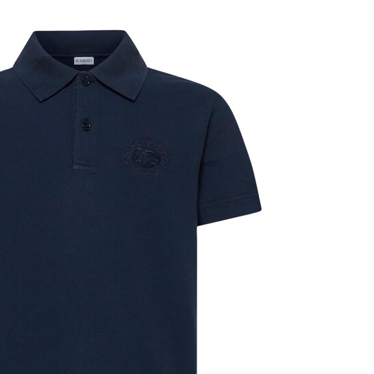 Burberry EKD-Embroidered Short Sleeved Cotton Polo Shirt