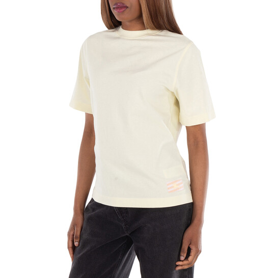 BURBERRY　カットソー　新品タグ付き BURBERRY】サイドチェック柄オーバーサイズTシャツ CARIS