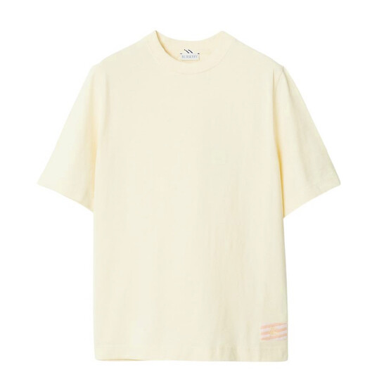 BURBERRY　カットソー　新品タグ付き BURBERRY】サイドチェック柄オーバーサイズTシャツ CARIS