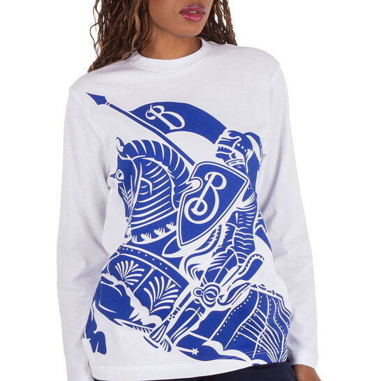 Burberry EKD-Print Cotton T-Shirt, Size Small 8077669