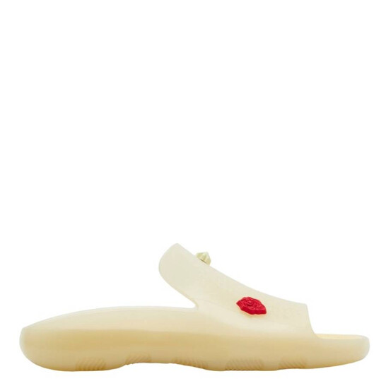 Burberry Embellished Logo Slides, Brand Size 35 (US Size 5