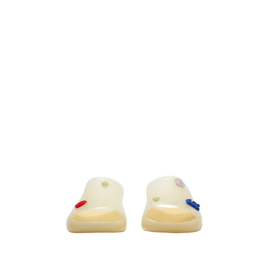 Burberry Embellished Logo Slides, Brand Size 35 (US Size 5