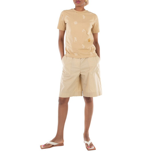 Burberry Equestrian Knight Cotton T-Shirt, Size X-Small 8092932