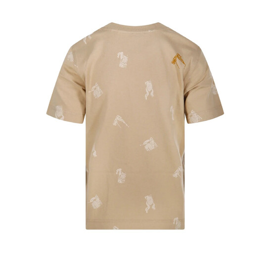 Burberry Equestrian Knight Cotton T-Shirt, Size X-Small