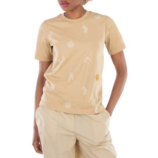 BURBERRY Tシャツ 4Y burberry-ekdprint-cotton-