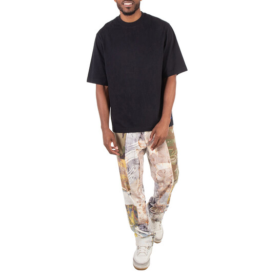 Burberry Equestrian Knight Patch Cotton T-Shirt, Size X