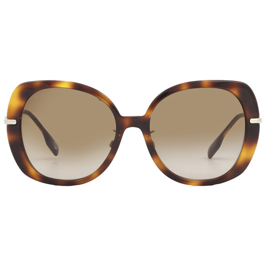 Burberry in color brown gradient full rim sunglasses Amazon.com: BURBERRY Sunglasses BE 4323 400513 Caroll Check  main image 4