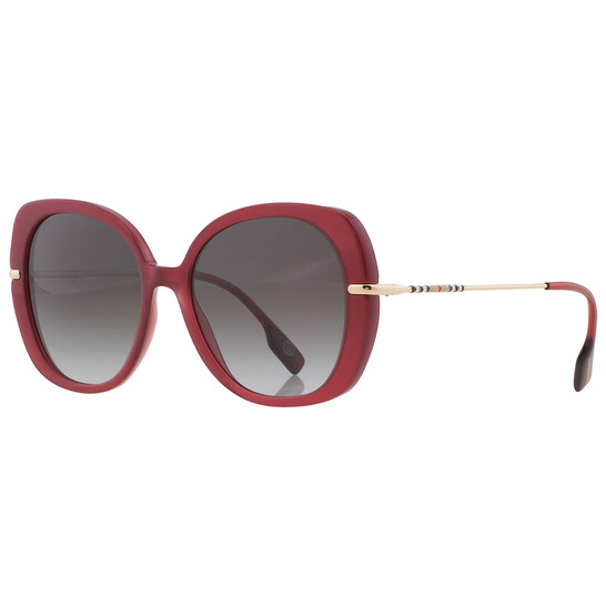 Burberry Eugenie Grey Gradient Butterfly Ladies Sunglasses