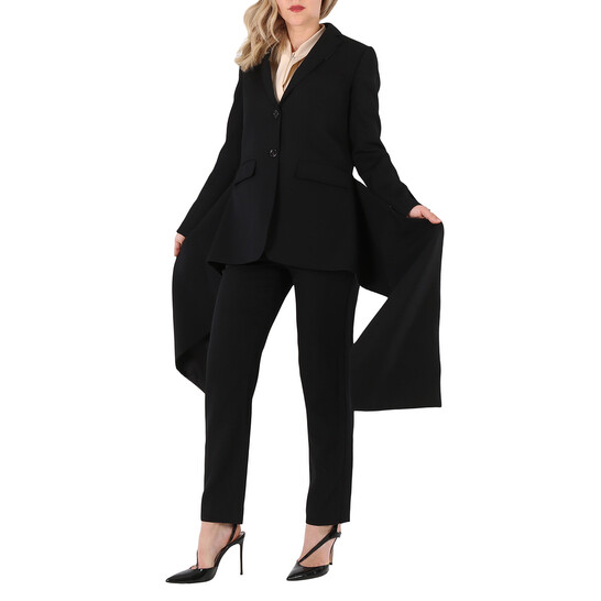 Burberry Exaggerated Panel Detail Wool Tailored Jacket Burberry Exaggerated Panel Detail Wool Tailored Jacket - 546x546 Image #3