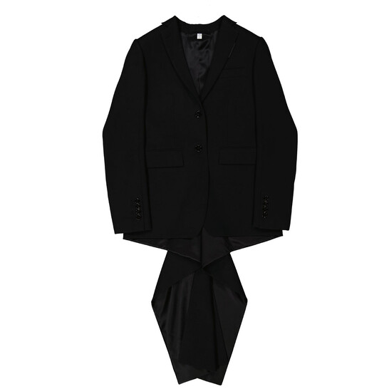 Burberry Exaggerated Panel Detail Wool Tailored Jacket, Brand Size