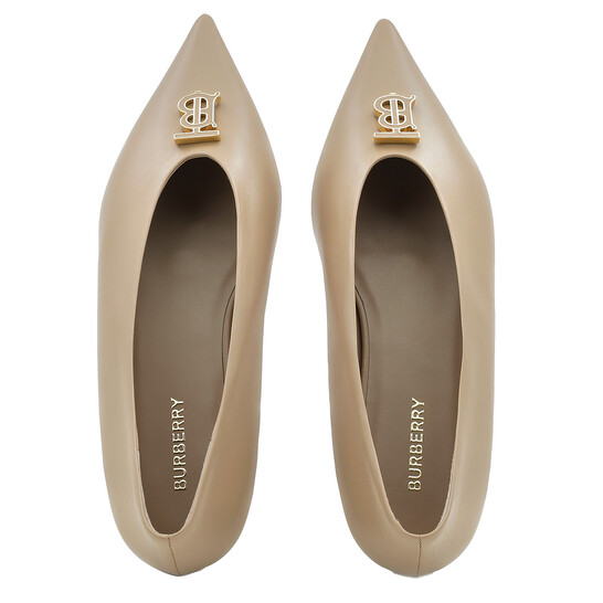 Burberry Ezra TB Monogram Motif Ballet Shoe, Brand Size 39.5