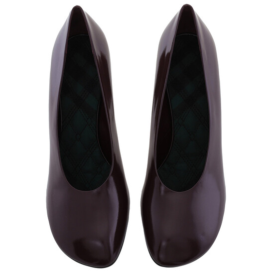 Burberry Glossy Leather Baby Pumps, Brand Size 38.5 ( US