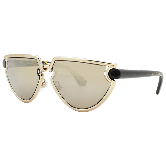 Burberry Gold Mirror Irregular Ladies Sunglasses BE3152  display picture 2
