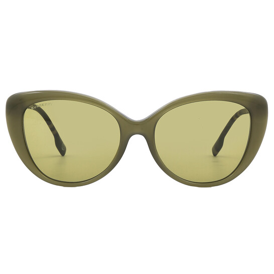 Burberry Green Cat Eye Ladies Sunglasses BE4407 4090/2 54