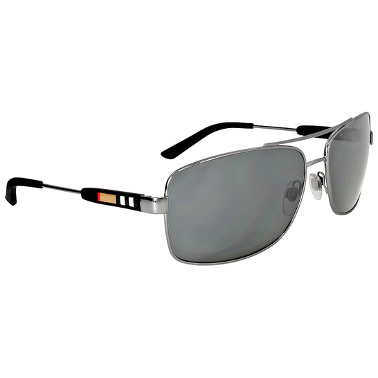 Burberry Grey Rectangular Men's Sunglasses BE3074 100387 63