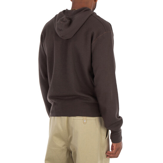 Burberry Half-Zip Wool Hooded Sweatshirt, Size Large 8075888