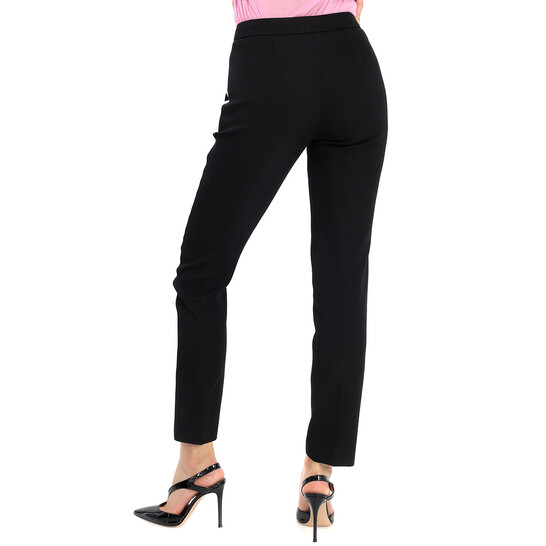 Burberry Hanover Silk Stripe Wool Straight Fit Tailored Trousers