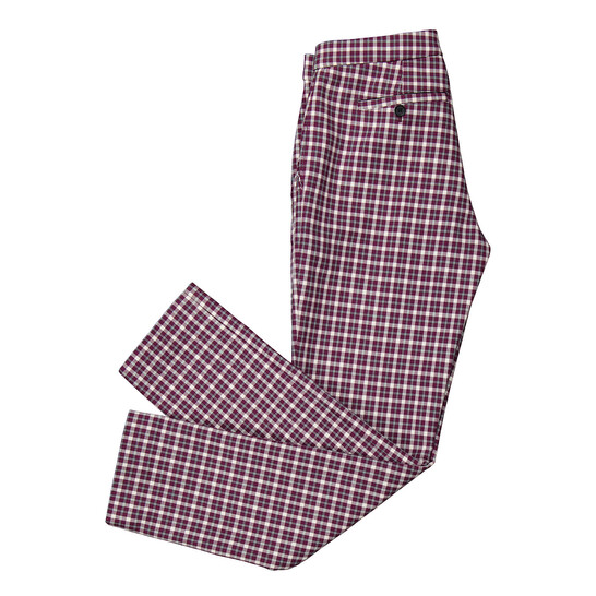Burberry Hanover Straight-fit Check Cotton Tailored Trousers