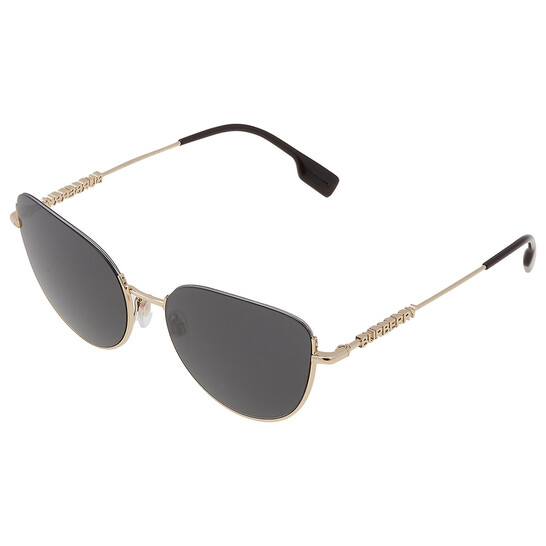 Burberry Harper Dark Grey Cat Eye Ladies Sunglasses BE3144
