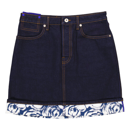 スカート BURBERRY BLUE LABEL denim mini skirt BURBERRY BLUE LABEL」 ミニスカート 38 ブラック レディース