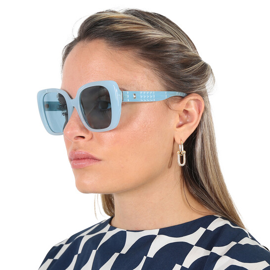 サングラス BURBERRY Woman Sunglasses Blue 0BE4390 408680 Amazon.com: BURBERRY Sunglasses BE 4390 408680 Meadow Azure
