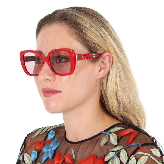 Burberry Helena Pink Square Ladies Sunglasses BE4371 4027/5 