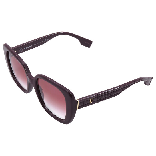 Burberry Helena Violet Gradient Square Ladies Sunglasses