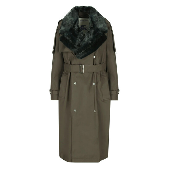 ※即購入お控え下さい✨値下げOK✨BURBERRY COAT Burberry High Neck Check Print Trench Coat, Brand Size 6 (US