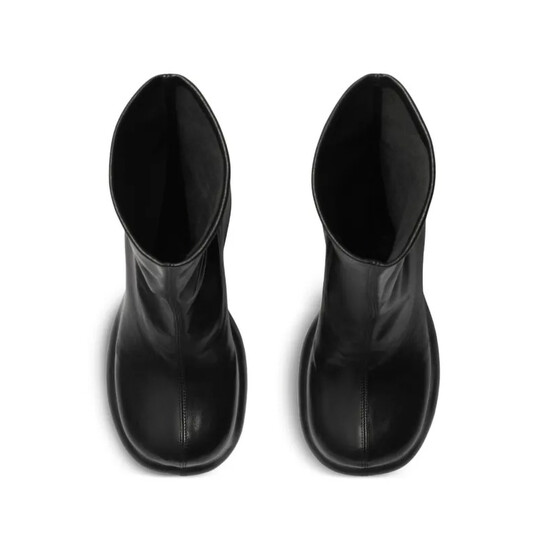 Burberry High Wedge Heel Pillar Boots, Brand Size 37 ( US