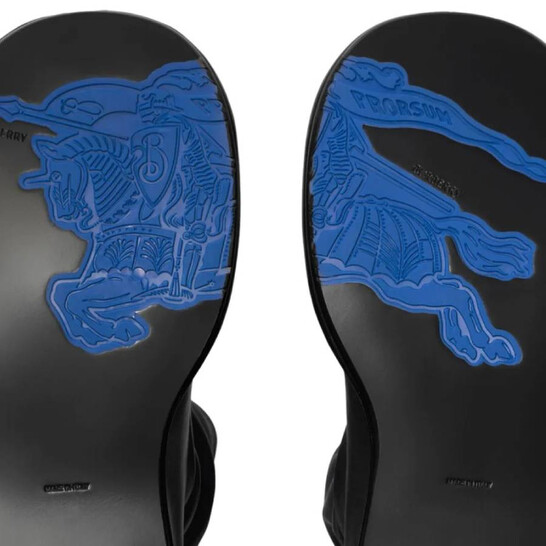 Burberry High Wedge Heel Pillar Boots, Brand Size 37 US Size