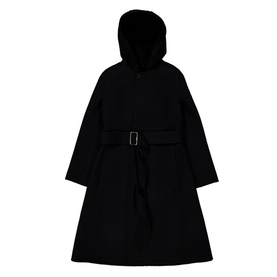 Burberry Hooded Wool Cashmere Coat, Brand Size 8 ( US Size 6