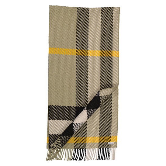Burberry Hunter Check-Pattern Wool Scarf 8079239