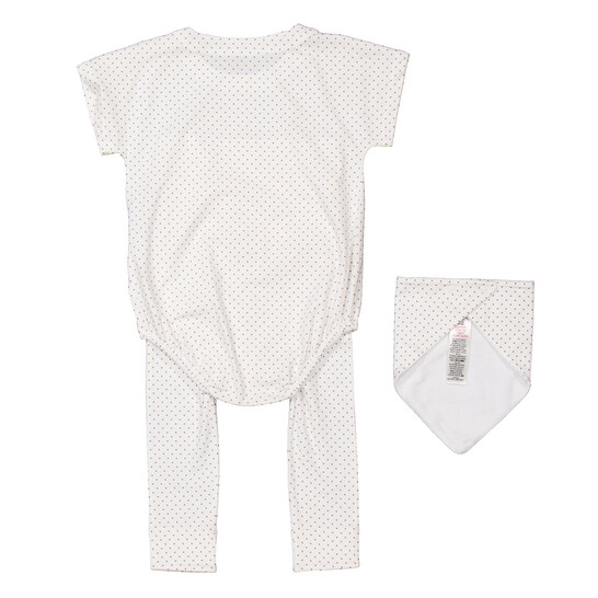 Burberry Infant Gertie Dot Cotton EKD Gift Set, Size 18M