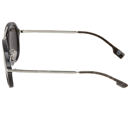 Burberry Jude Dark Gray Pilot Men's Sunglasses BE4377 300187