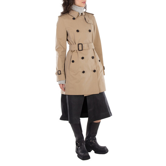Burberry Kensington Mid-length Trench Coat, Brand Size 4 (US