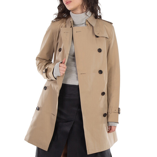 Burberry Kensington Mid-length Trench Coat, Brand Size 4 (US