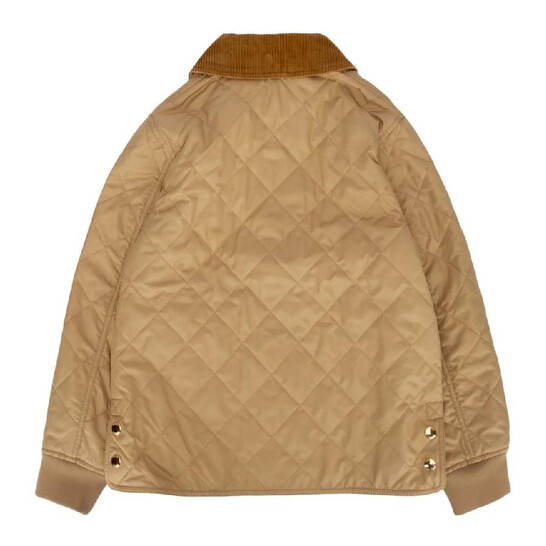 Burberry Kids Archive Beige Quilted Jacket, Size 3Y 8069447