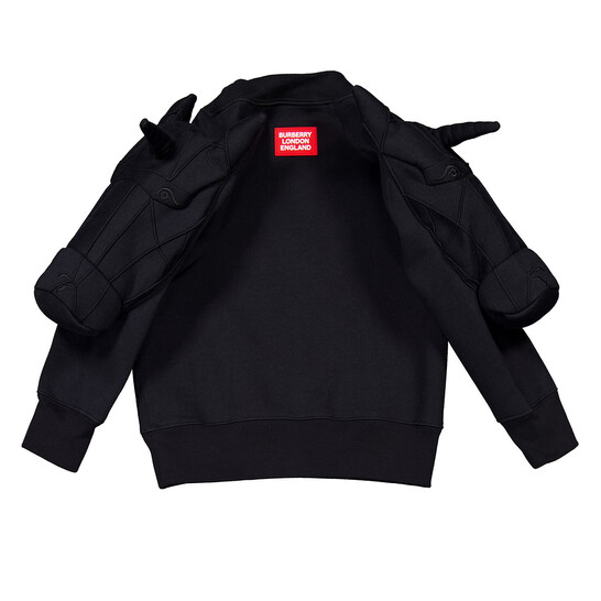 Burberry Kids Black Cotton 3D Unicorn Sweatshirt, Size 6Y 8041944