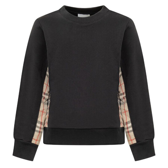 Burberry Kids Vintage-Check Panel Sweatshirt, Size 3Y 8060950