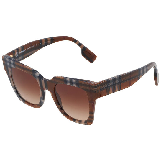 Burberry Kitty Brown Gradient Cat Eye Ladies Sunglasses BE4364 396713 49 - 546x546 Image #3