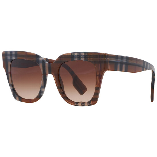 Burberry Kitty Brown Gradient Cat Eye Ladies Sunglasses BE4364 396713 49 - 546x546 Image #5