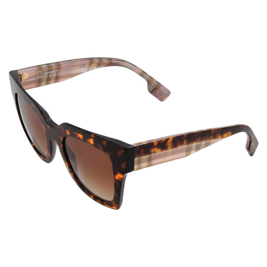 Burberry Kitty Brown Gradient Square Ladies Sunglasses  display picture 1