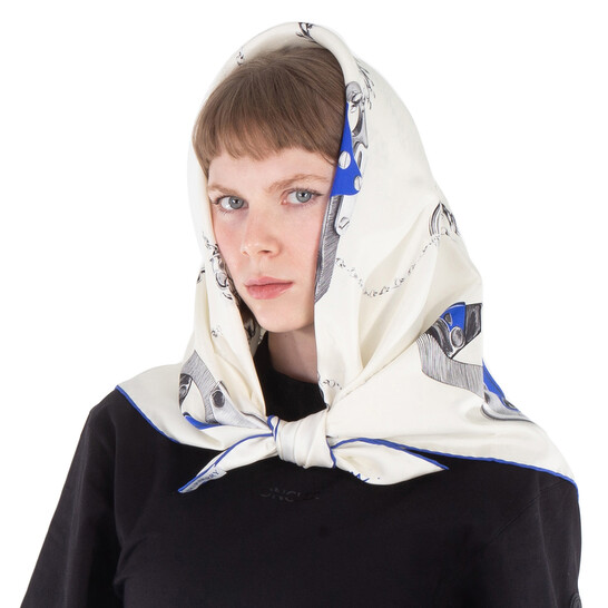 Burberry Knight Hardware Print Silk Scarf 8086748