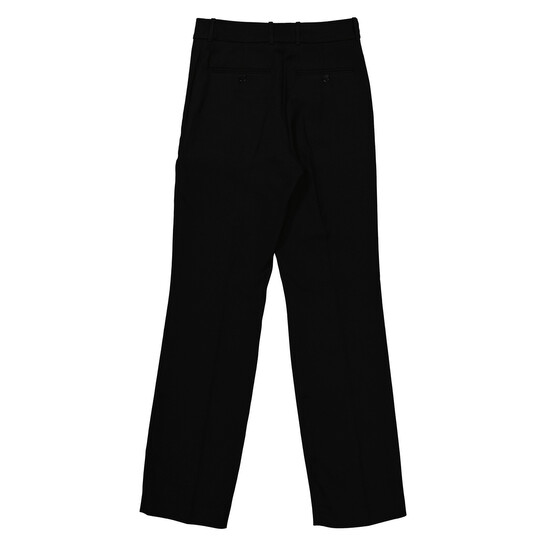 Burberry Ladies Black Potbury Wool Blend Straight Leg