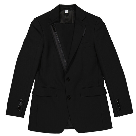 Burberry Ladies Black Tailored Single-Breasted Blazer Jacket