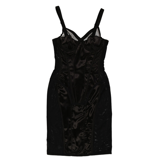 Burberry Ladies Black Tricot-Mesh Evening Corset Dress